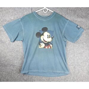Vintage Disney Mickey Mouse Shirt Men's XL Graphic Print Mickey Inc. *Hole Stain